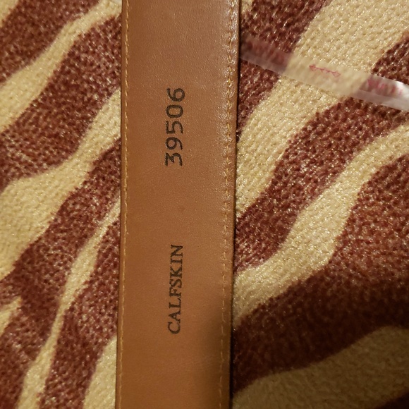 Allen Edmonds Mens Calfskin Leather Belt Brown 39506 Made in USA 36 - Picture 4 of 7